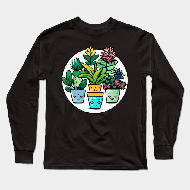 Plant Parent Club Long Sleeve T-Shirt by levelsart